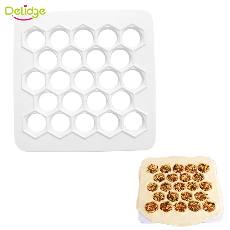 Delidge 1 шт. 23 Отверстия квадратная Пельменная форма для изготовления DIY машина