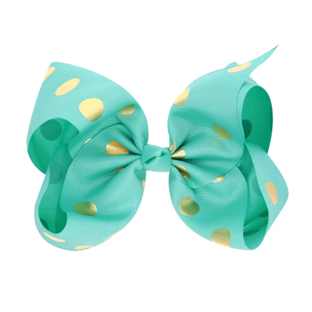 1 предмет розница 2018 Горячее предложение в бронзовый горошек печати фирма JOJO Bow