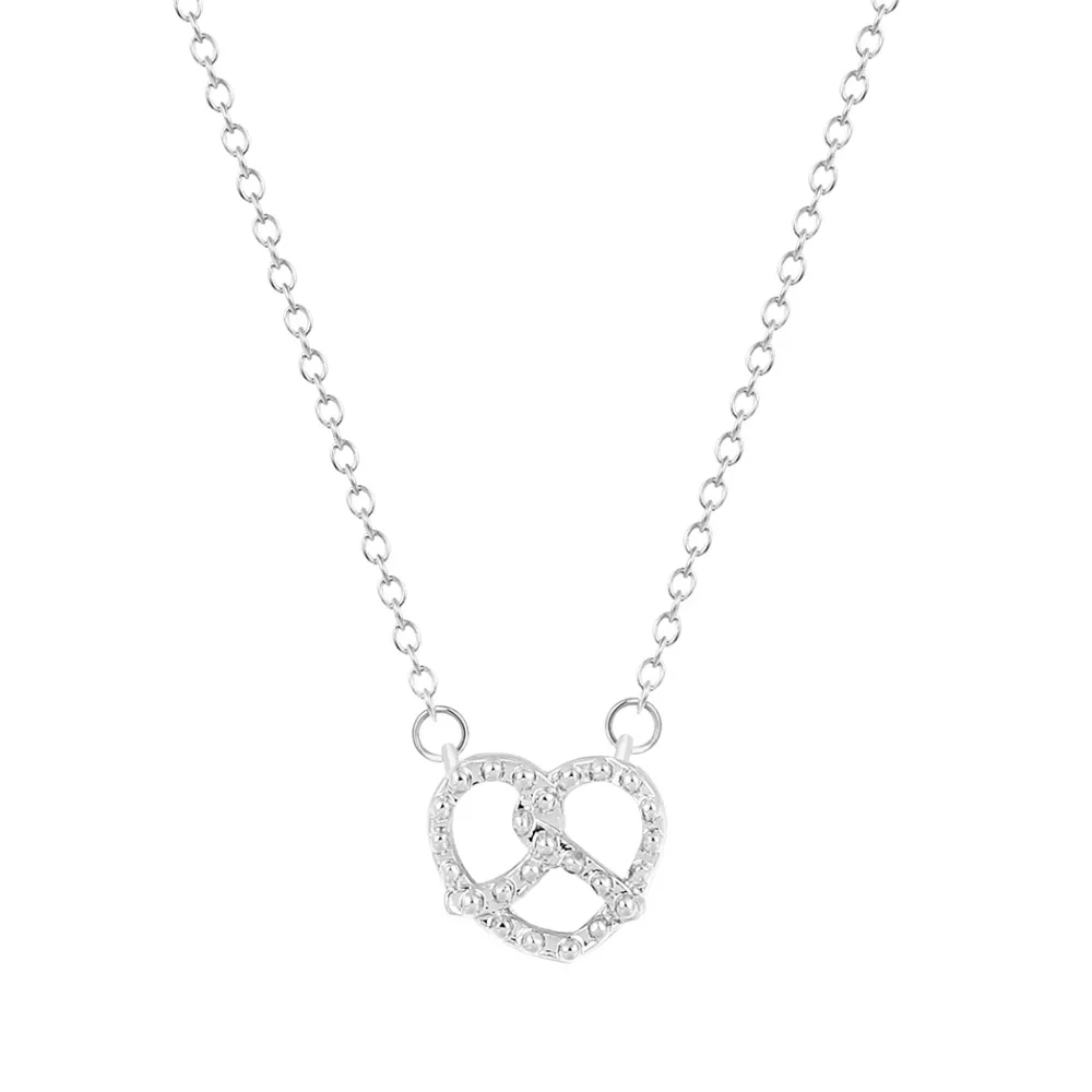 Todorova Chic Simple Pretzel Necklaces &amp Pendants Vintage Love Heart Christmas Gifts for Women Girlfriend | Украшения и
