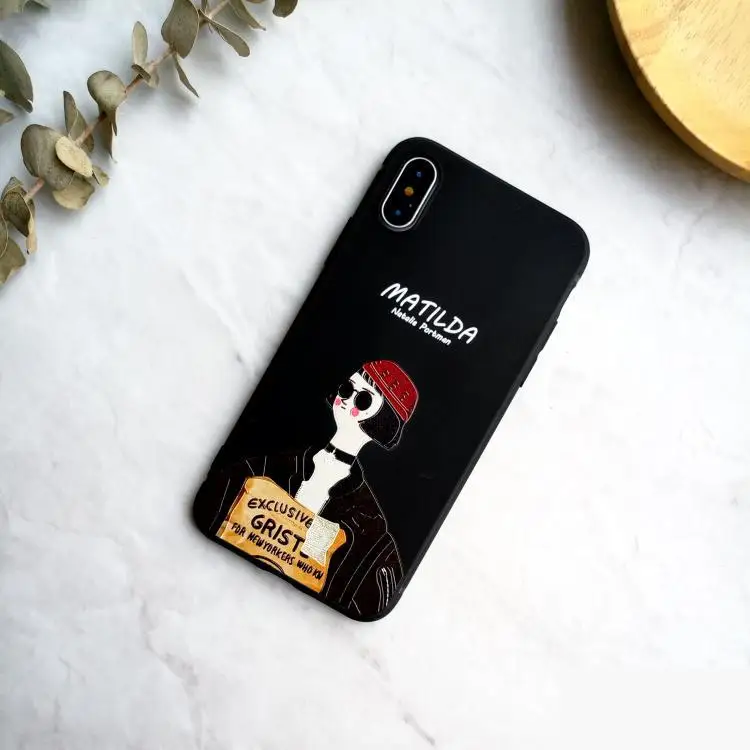 2 Классический чехол для телефона из фильма Леон для Iphone 11 PRO X Xs Max Xr 10 8 7 6 6s Plus 3d рельефный Мягкий силиконовый чехол для пары - Цвет: 2