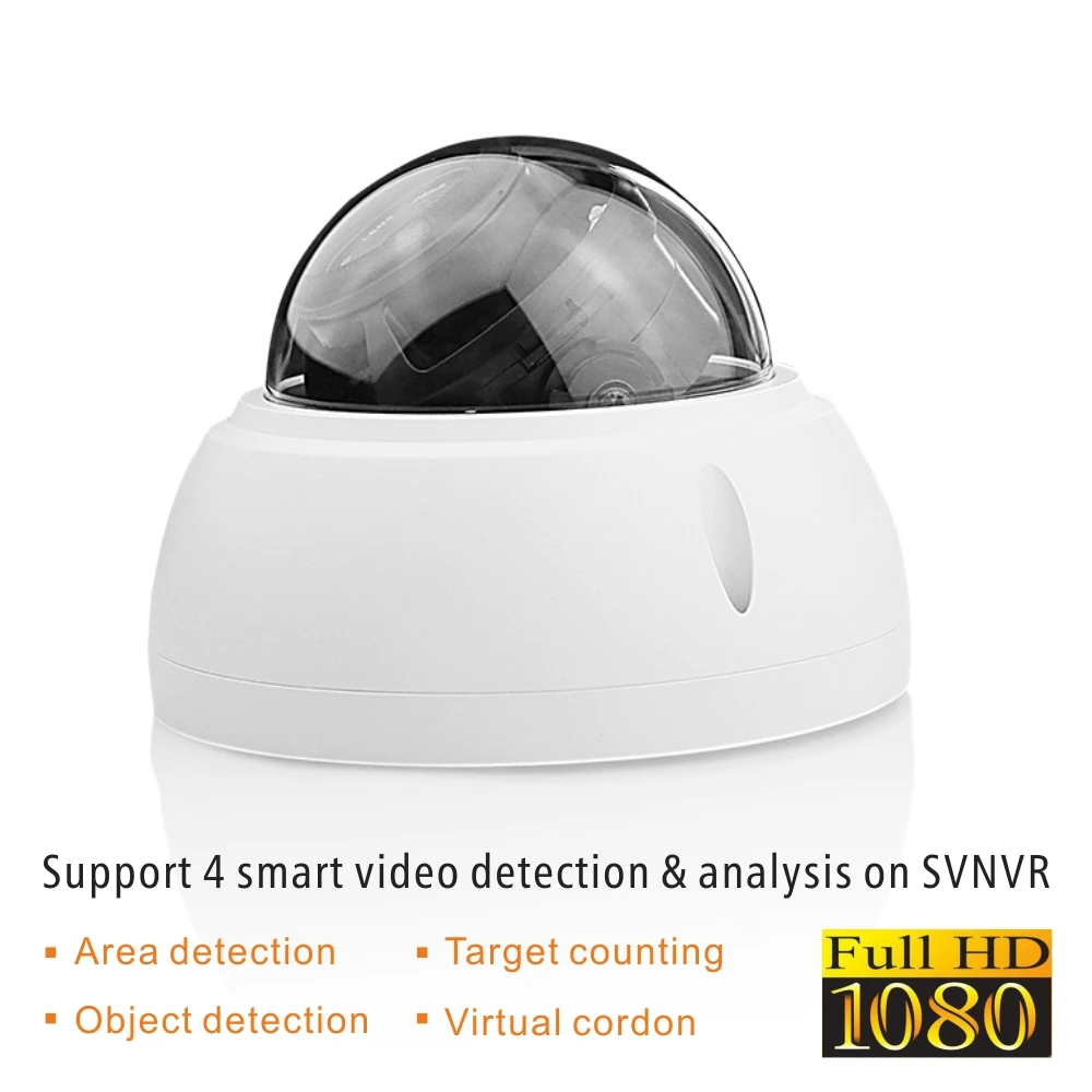 Vvd1820 Антивандальная купольная умная ip камера Onvif HD1080P 2 8 мм широкоугольный