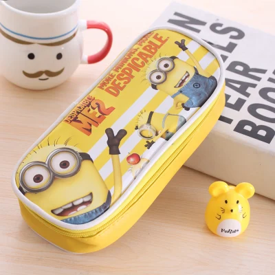 Kawaii Doraemon, пенал для школы, милый, искусственная кожа, большая емкость, канцелярский чехол, корейский, канцелярские принадлежности, школьные, офисные принадлежности - Цвет: 8