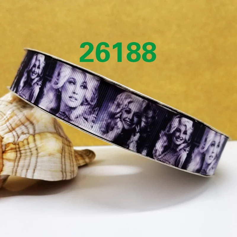 26188 50 ярдов мультфильм напечатанный grosgrain ленты 26266 - Цвет: 26188