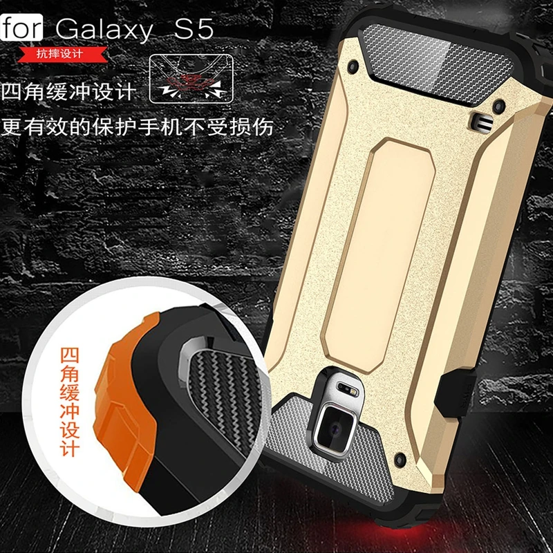 Чехол для телефона Samsung Galaxy S5 Мягкий силиконовый + PC задняя крышка Neo чехол Funda I9600