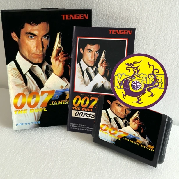 007 Джеймс Бонд дуэль с коробкой и руководством 16 бит MD игровая карта для Sega Mega Drive