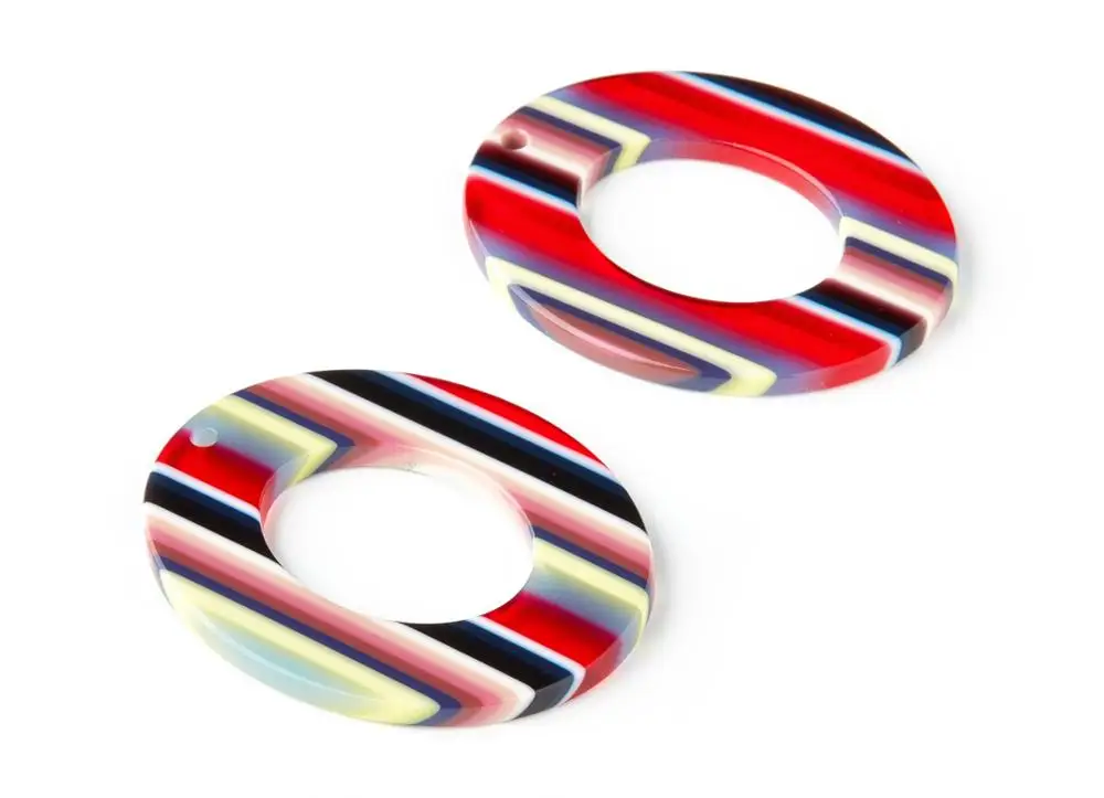 Ацетатные акриловые подвески для сережек овальные Подвесные серьги ювелирные