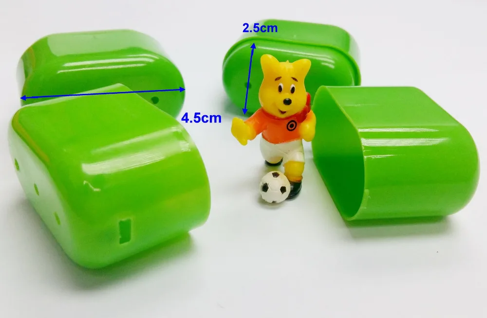 

100pc 2"Capsules(45mm) Filled bear figure Vending Prizes Toys Children's Boys Girls Kids Gift easter egg carnival gift giveaways