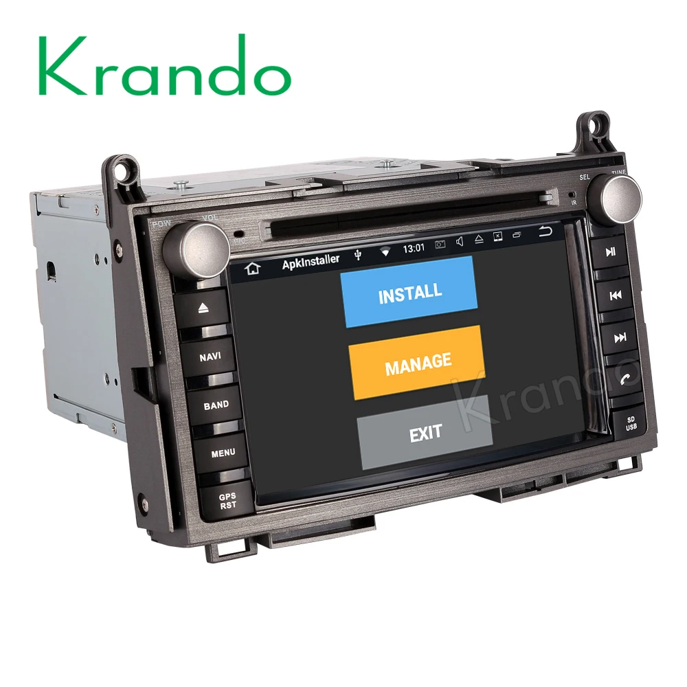 Автомагнитола Krando Android 9 0 dvd плеер с gps для toyota venza 2008 2016 Автомобильная