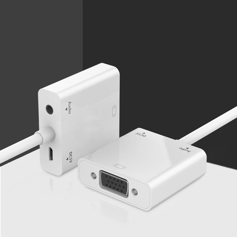 Мини HDMI для VGA аудио и видео кабель адаптер с USB портом питания ноутбуков камер|mini