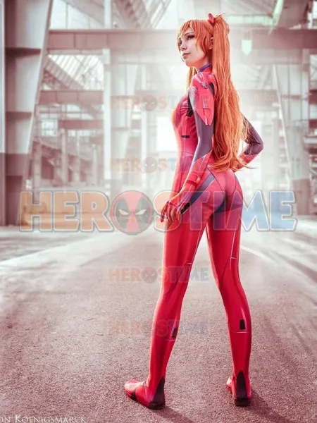 Костюм для косплея Soryu Asuka Langley женские костюмы на Хэллоуин из спандекса 3D| |