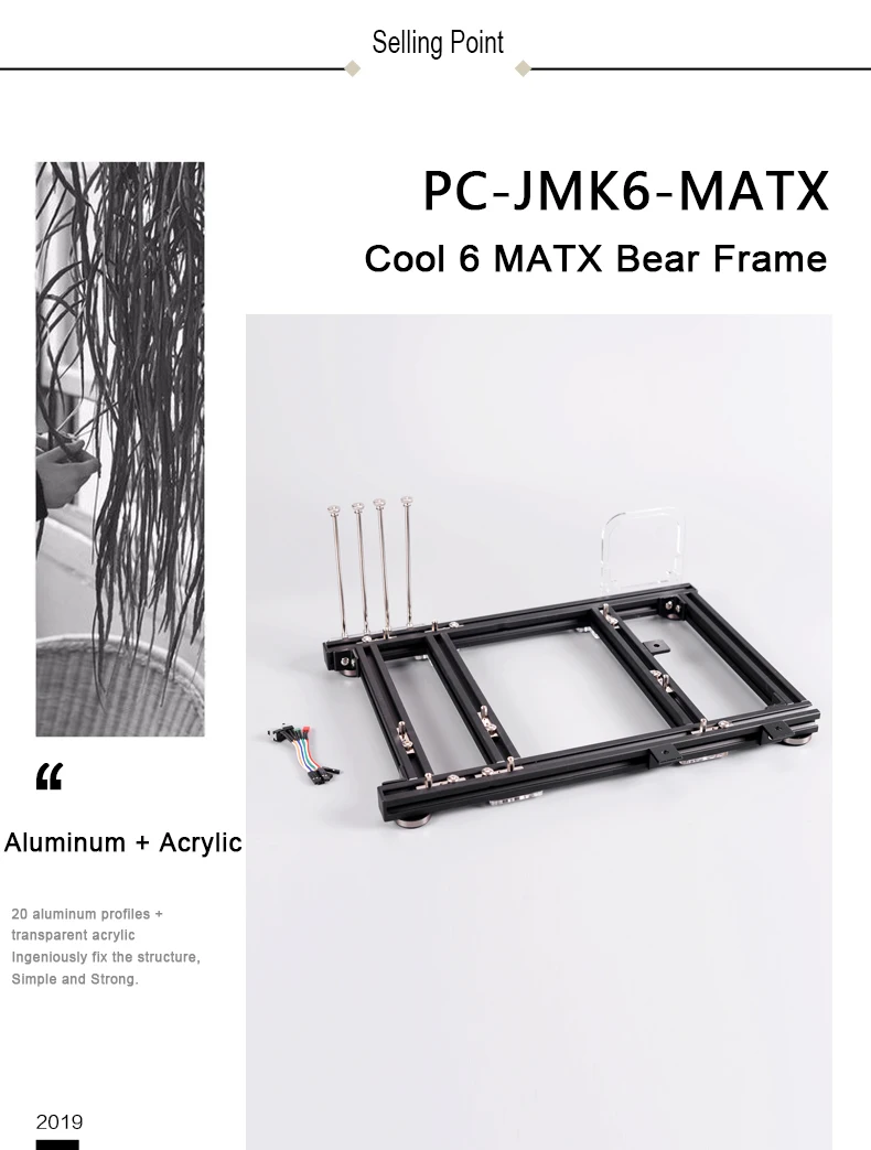 QDIY PC-JMK6 MicroATX алюминиевый сплав горизонтальный полный Открытый Чехол для компьютера шасси для DIY плеера