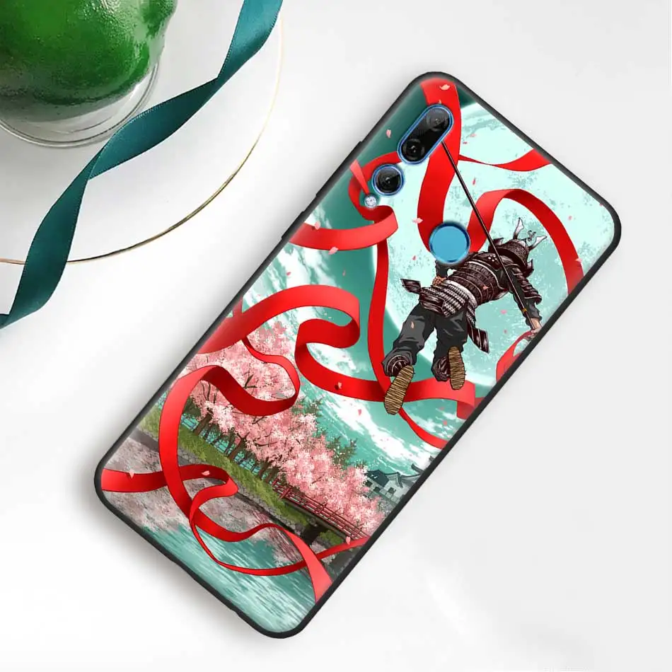 Мягкий чехол из ТПУ Samurai для huawei Honor 20 Pro 9 10 20 Lite 7A 7C 7S 8A Pro 8X 8C 8S Черный силиконовый чехол для мобильного телефона s Coque