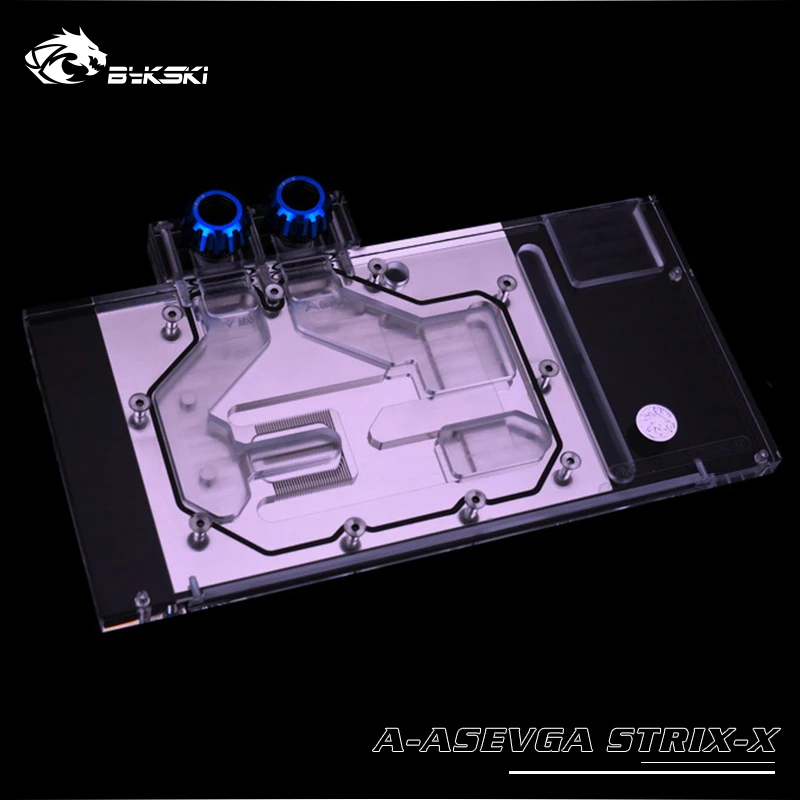 BYKSKI полное покрытие графическая карта блок использовать для ASUS ROG STRIX VEGA 64 игровой медный радиатор