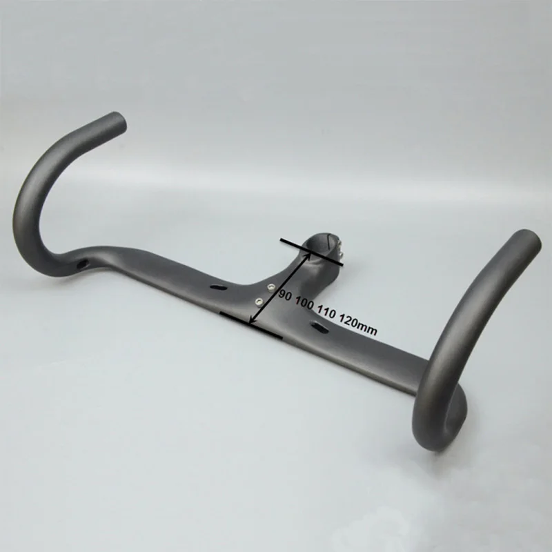 Купить Глянцевый руль для велосипеда матовый углеродное волокно руль для велосипеда UD дорожный велосипед Интегральная изогнутая ручка велосипед ...