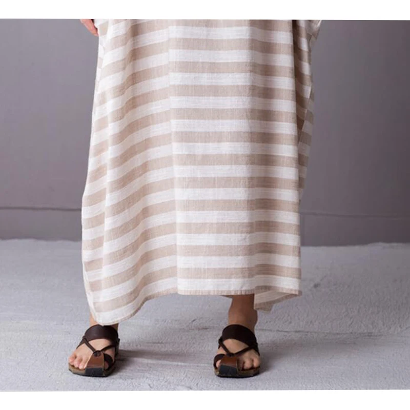 2017 винтажное Полосатое платье с рукавами летучая мышь большие размеры Vestidos