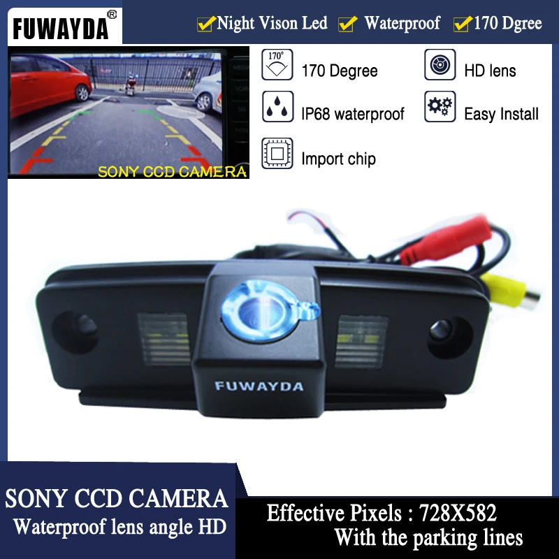 Автомобильная камера заднего вида FUWAYDA SONY CCD с направляющей камерой для SUBARU