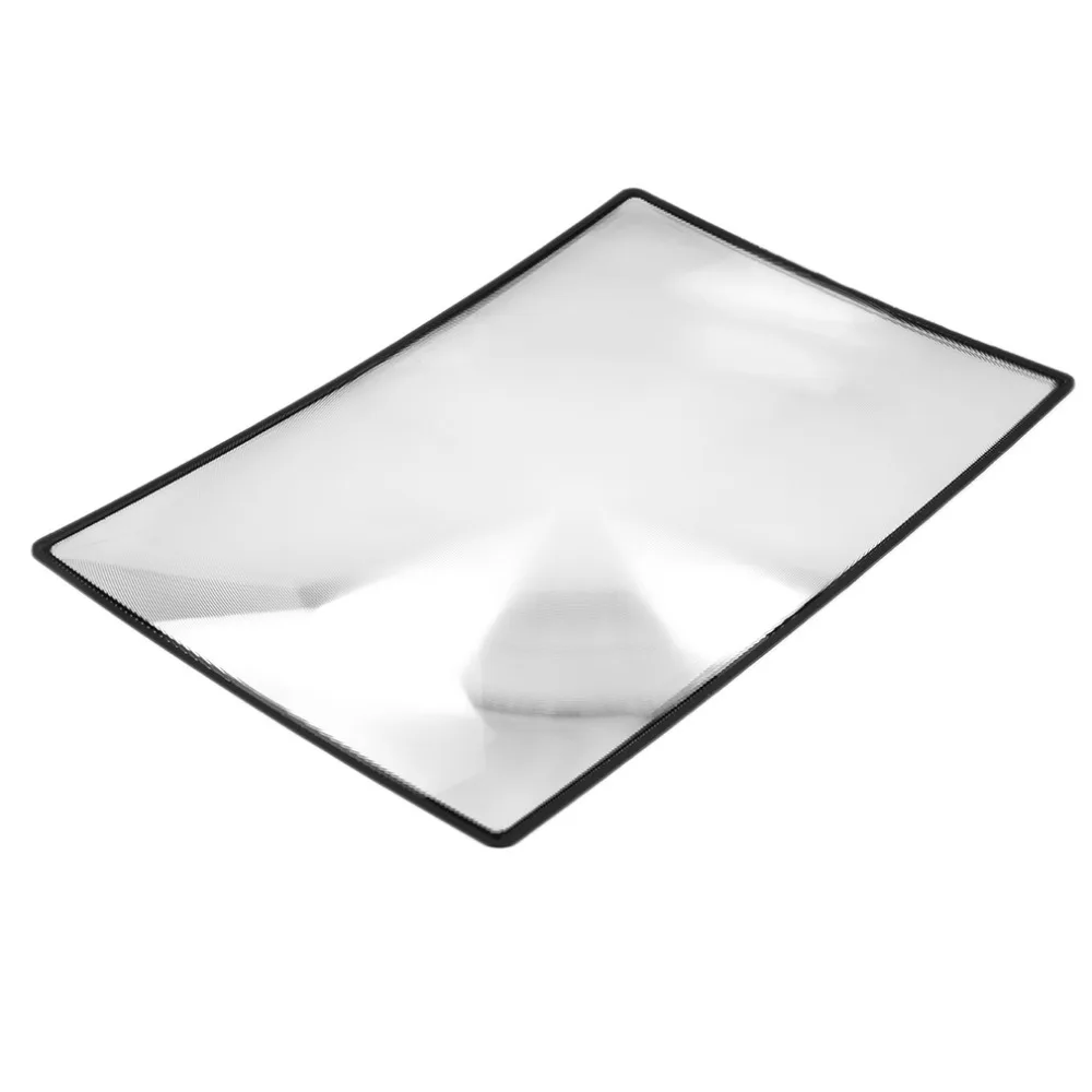 Lupa Magnifier 180X120mm Convinient A5 Flat PVC Sheet X3 Book Page Magnification Magnifying Reading Glass Lens Brand New | Инструменты