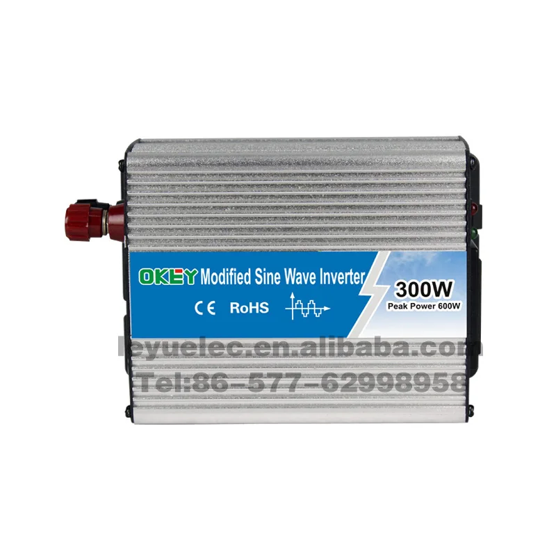 

home solar system high quality CE off gird 300 watt 24V to 240V dc/ac modified sine wave inverter made in china factory