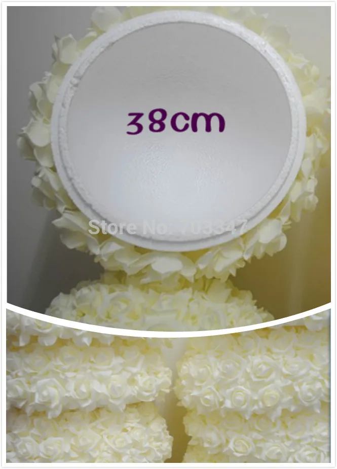 Искусственные декоративные свадебные цветы 15 дюймов 38 см розовые из