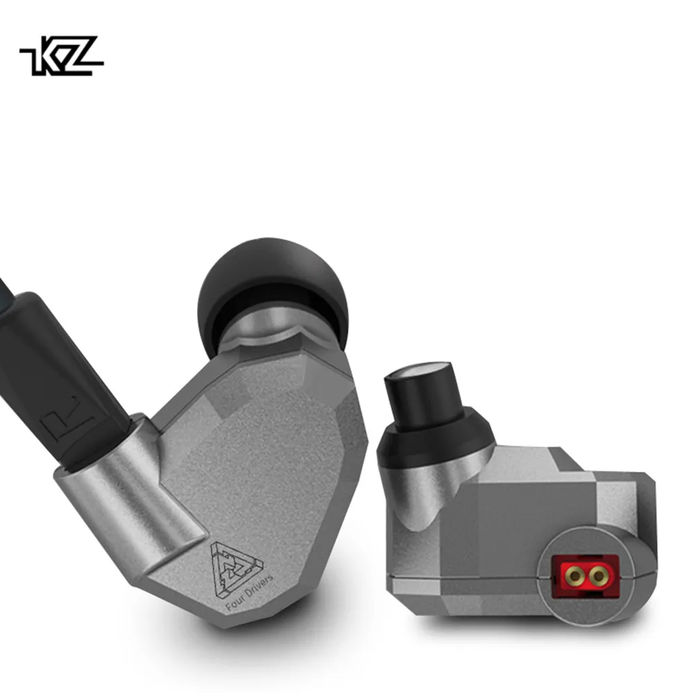 100% Оригинальные гибридные Внутриканальные наушники KZ ZS5 2DD + 2BA HIFI DJ мониторные