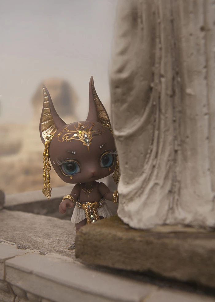 HeHeBJD 1/12 Anubis фантазийные фигурки из смолы, маленькая кукла bjd, пальмовые куклы, игрушки, подарки