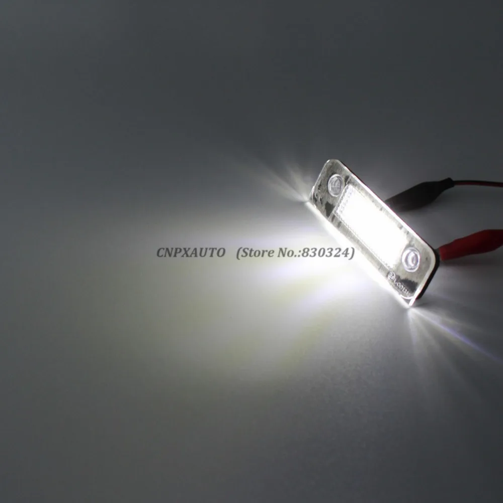 2 шт. без ошибок 18SMD светодиодный номерной знак для Ford Fiesta Fusion Mondeo Xenon White|license plate