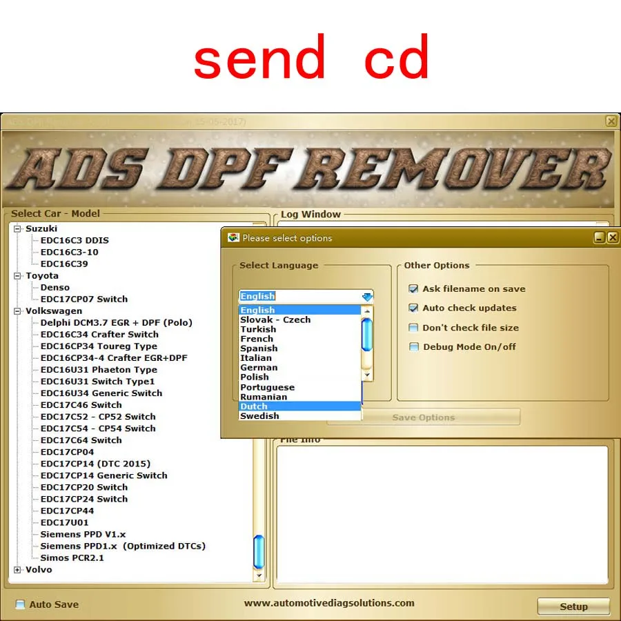 DPF EGR Lambda Remover 3,0,5 программное обеспечение с keygen с установкой видео - Цвет: send cd