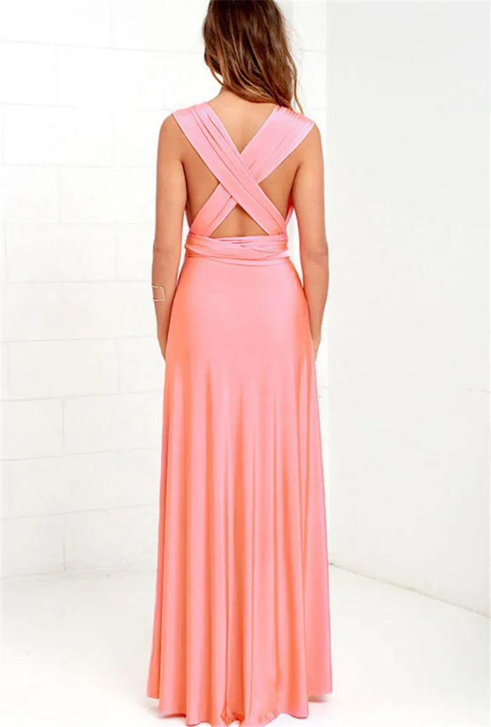 Сексуальное длинное платье подружки невесты вечернее платье-макси в стиле