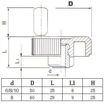 2 шт Вращающаяся ручка M6/8/10 бакелит 6x50 8x50 10x50 8x60 мм Черный маховик