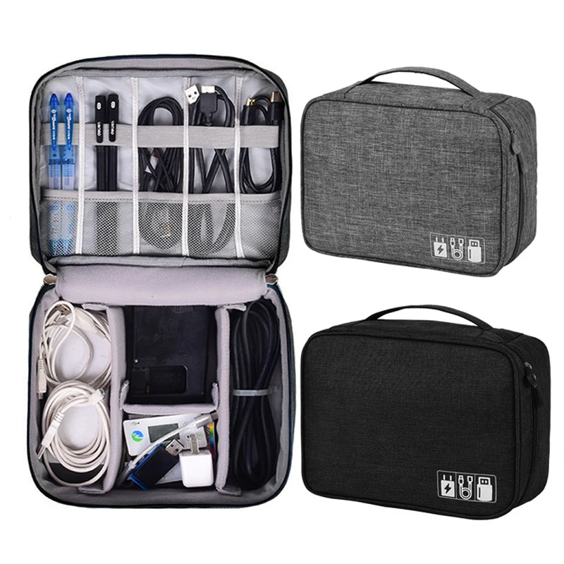 Дорожный аксессуар сумка для кабеля портативный цифровой USB электронный