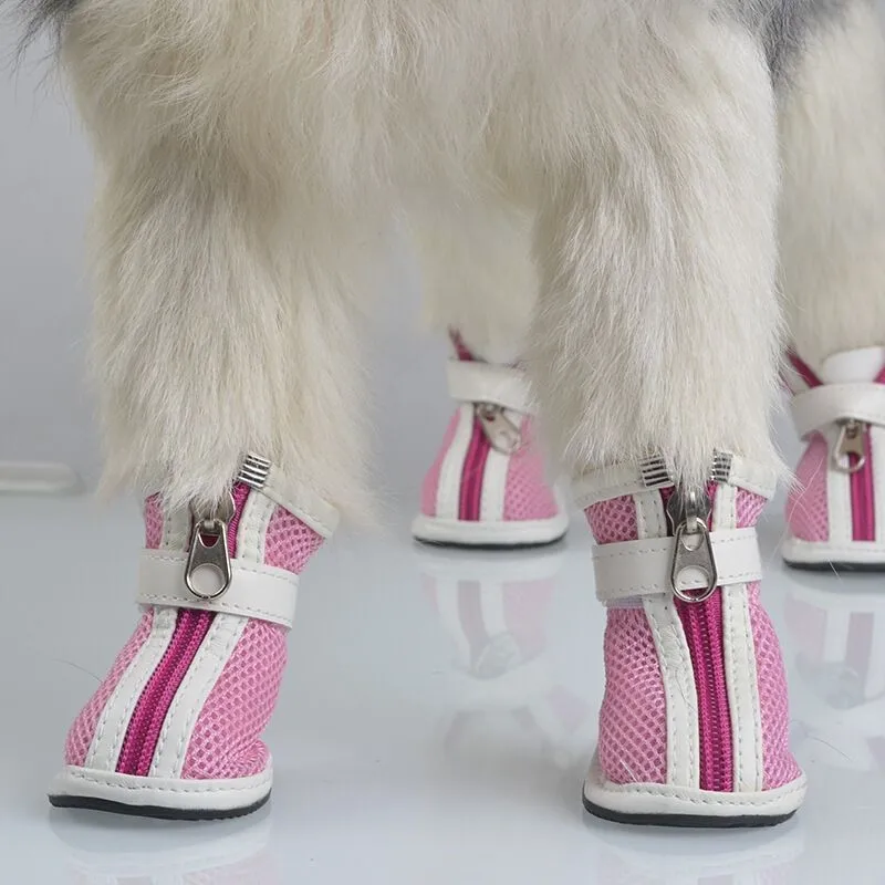 Симпатичная обувь для собак G91 дышащая щенков спортивная отдыха с сетчатой