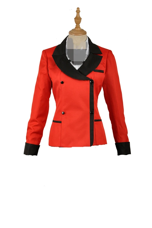 female jacket Kakegurui: компульсивный игрок Manyuuda Kaede Suzui Ryota Kirari Momobami Косплей Костюм S-XL Превосходная куртка пальто - Цвет: female jacket