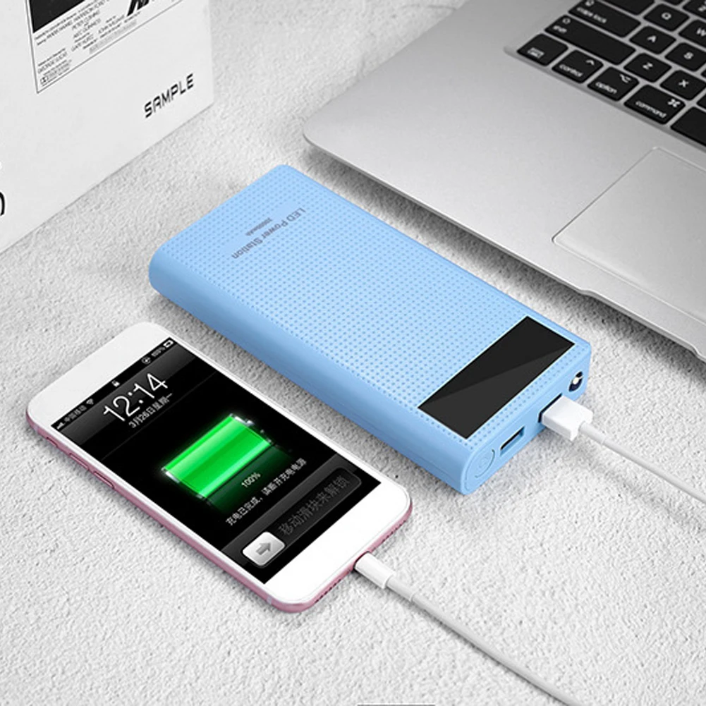 Корпус ПК блок питания зарядное устройство цифровой дисплей двойной USB DIY 7x18650