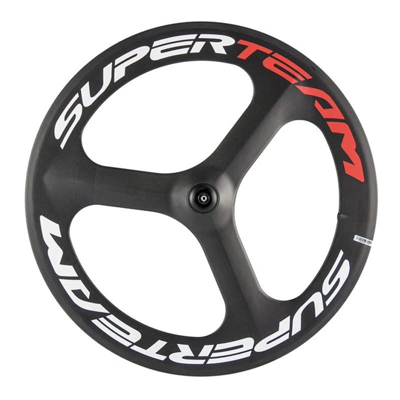 Трехспицевое переднее и заднее углеродное колесо 700C для дорожного/велосипедного