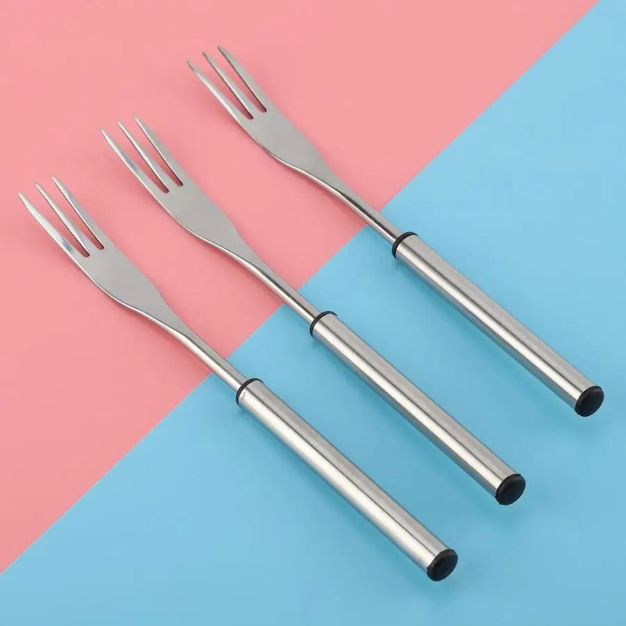 6 шт. нержавеющая сталь Горячая вилка для горшка пикника барбекю гриль гриля