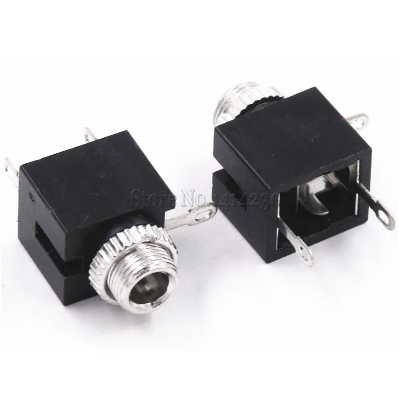 

10 шт., 3,5 мм, гнездовой аудиоразъем, 3-контактный разъем для наушников DIP, моноканал PJ-301M PJ301M