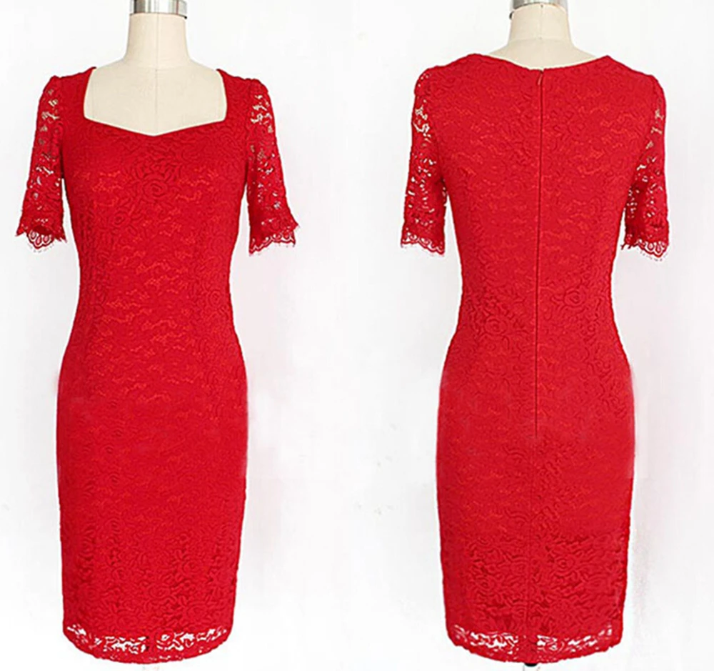 2016 Летняя Мода Женщины Туту Платье Элегантный Красный Шнурок Платья Принцесса