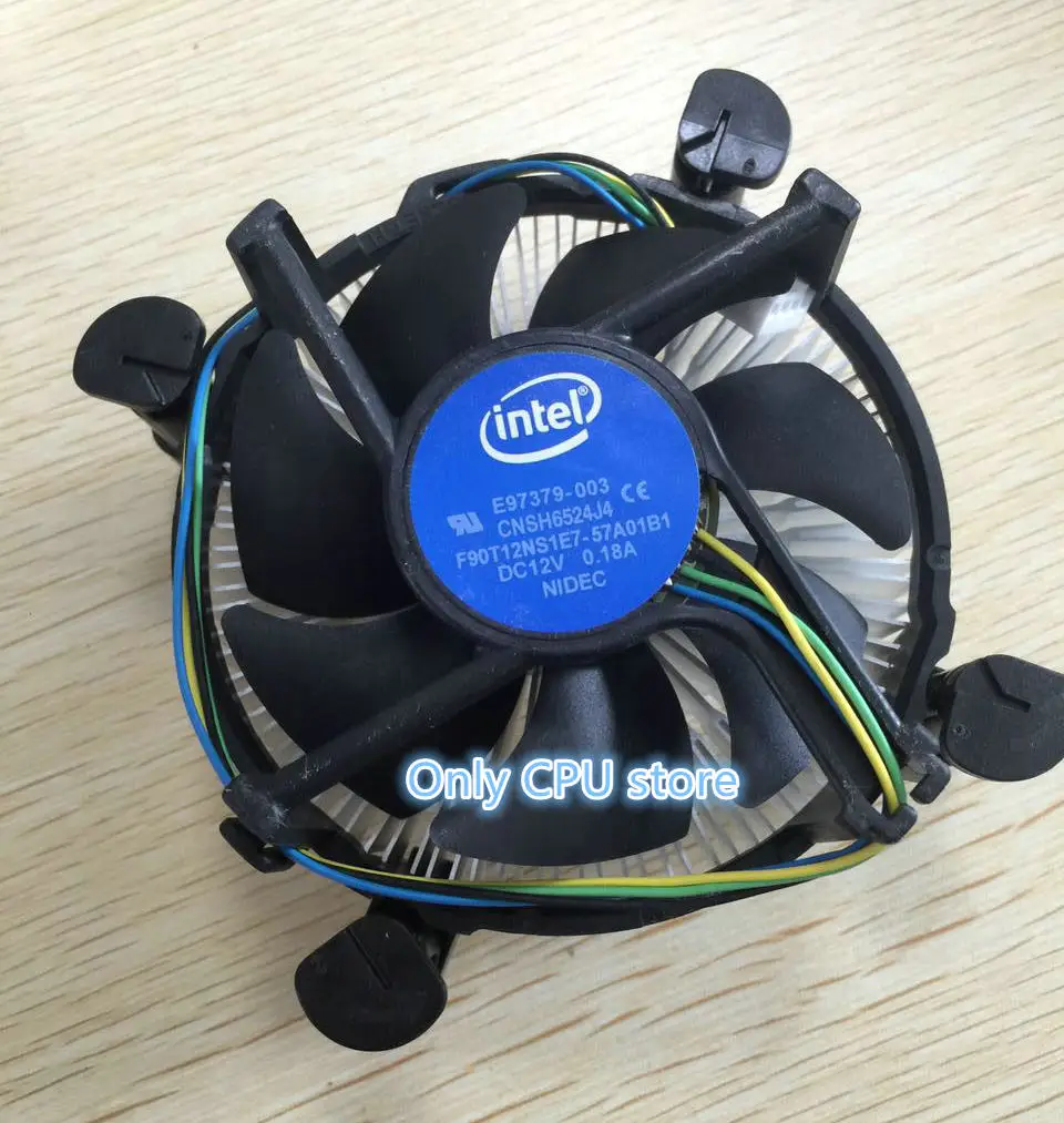 Оригинальный кулер Intel G1840 G4560 G3220 G3260 G4600 G4400 в коробке радиатор ЦП охлаждающий