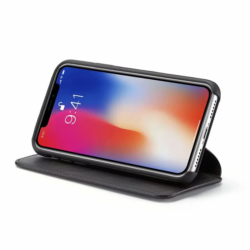 Чехол Okme для iphone XS Max 8 7 кожаный чехол Магнитный Флип-кошелек 6 6s plus Plus XR X PU |