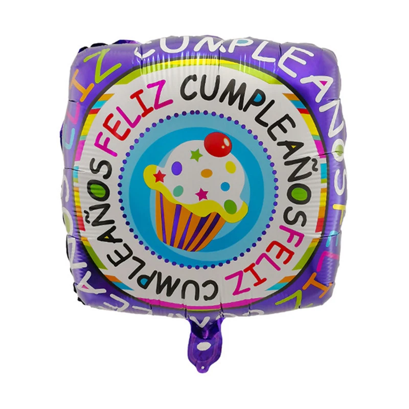 10 шт 18inch испанский Фольга шар Feliz cumpleaños шары гелиевые Happy День рождения украшения