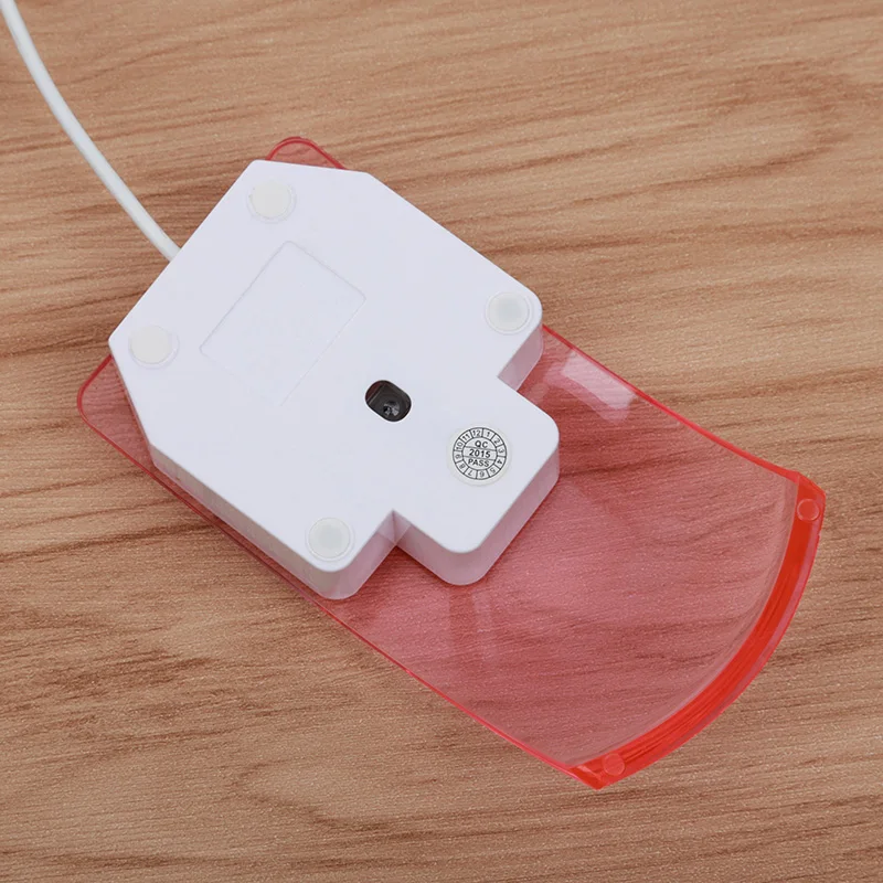 FFFAS милые прозрачные светодиодные оптическая проводная мышь светящаяся ночник