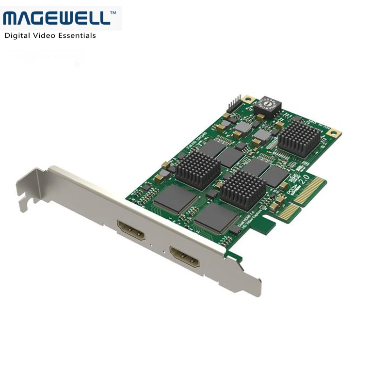 Горячая Распродажа Magewell Pro Capture Dual HDMI вход PCI Express карта совместимая с