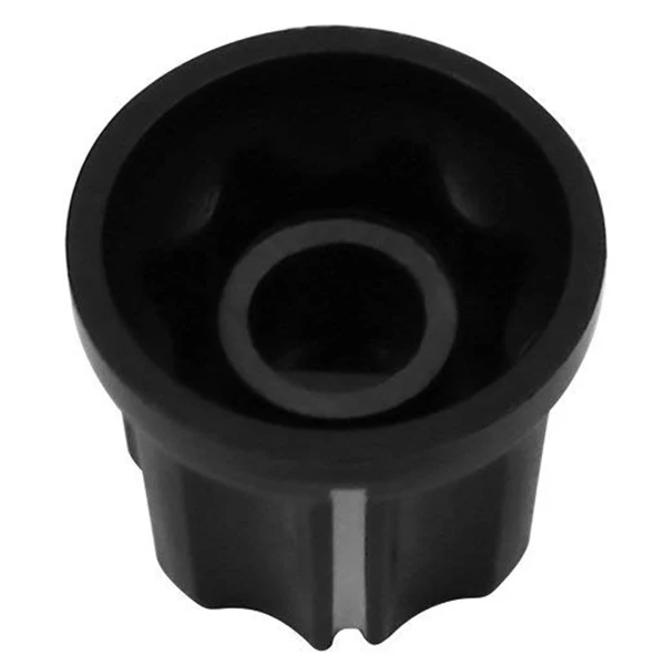 D-образный вал гитары Бас ручки Amp Ручки кнопки крышки черный с серебряным верхом