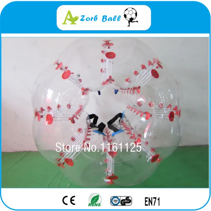 Бесплатная доставка Красочные 1 5 м ТПУ надувной пузырь футбол Зорб мяч игрушки