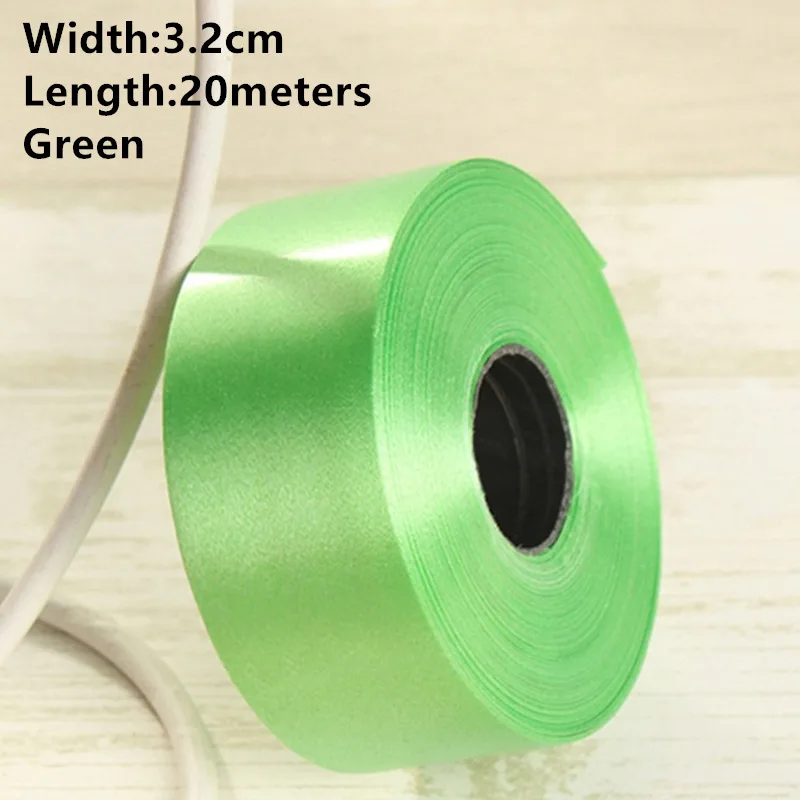 3.2cm Green Новинка 1 рулон Width1cm-3.2cm бумажная лента ветровой колокольчик может быть завязана с воздушным шаром может быть разорвана пластиковые ленты можно свернуть ленту - Цвет: 3.2cm Green