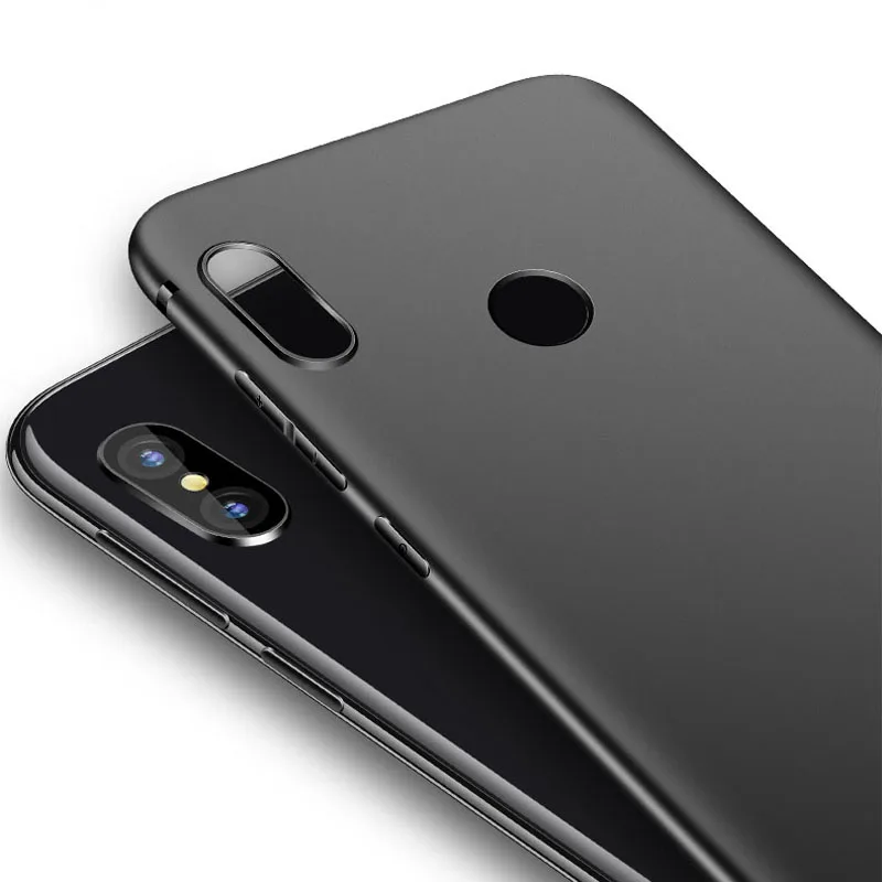 For Xiaomi mi8 Case Soft TPU Matte Ultra Thin Back Cover MI8 SE Silicone Black |