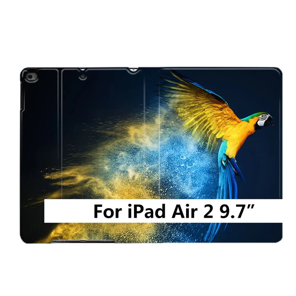 Красивый чехол-подставка для iPad Air 2 3 9," 56 7th 10,2" 10," " PRO Mini 4 5 с изображением животного летающего попугая из искусственной кожи - Цвет: For iPad Air 2