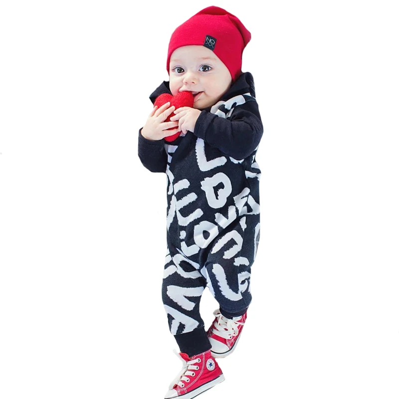 Для маленьких мальчиков комбинезон осень Новинка 2017 года бренд с длинным рукавом