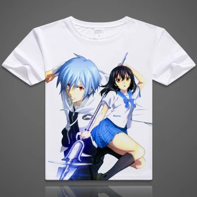 Аниме STRIKE THE BLOOD футболка Akatsuki Kojou косплей костюм унисекс Мягкая Белая