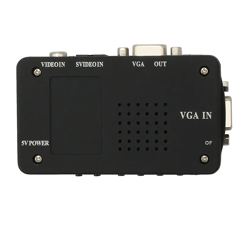 Композитный преобразователь RCA AV S Video to VGA Box CC TV DVR PC Laptop проектор вход к выход